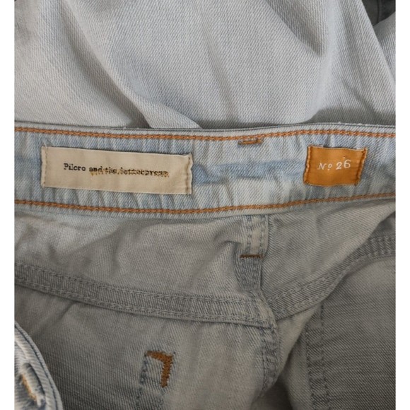 Pilcro and the Letterpress Skinny Jeans Womens 26 Anthropologie Light Wash Pants - Picture 5 of 7